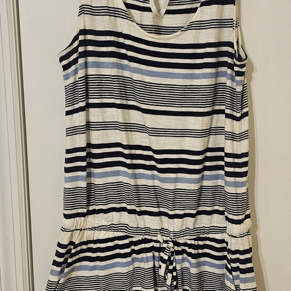 GAP Navy and White Striped Dress - Picture 1 of 2